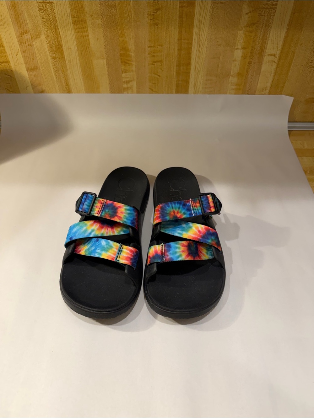 Chaco Women’s Tie-Dye Strappy Sandals Adjustable Ankle Strap Buckle
